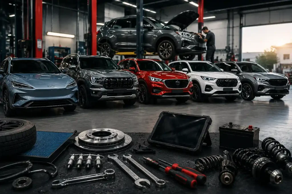 Chinese Car Service in Abu Dhabi: BYD, Jetour, MG, Chery and Geely