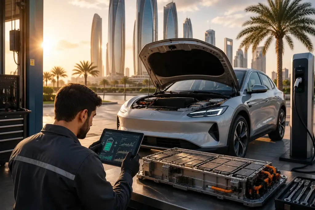 EV Battery Health and Maintenance in UAE Heat: Complete EV Maintenance Guide