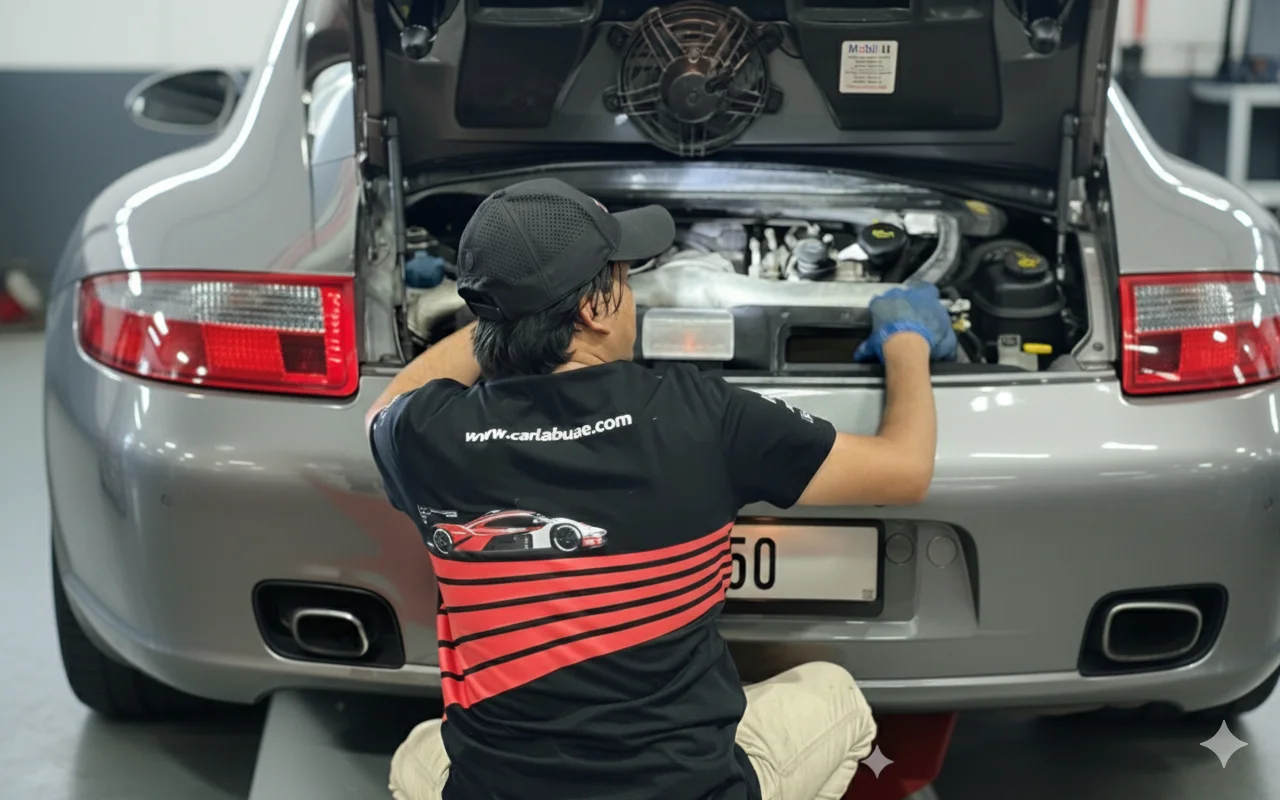 Mechanic working